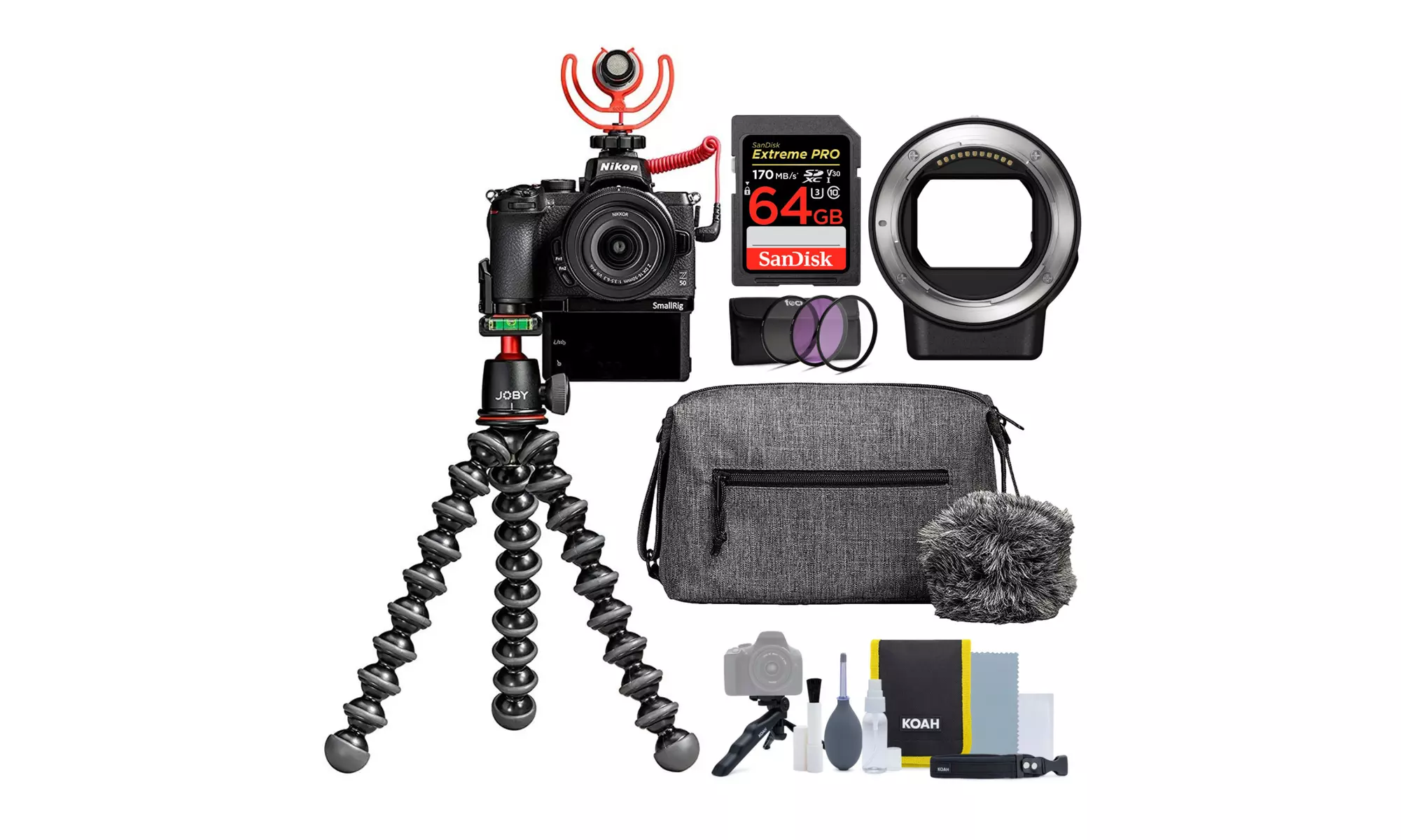 Nikon Z 50 Creator's Kit with FTZ II Mount Adapter and Accessory Bundle - Primary Image