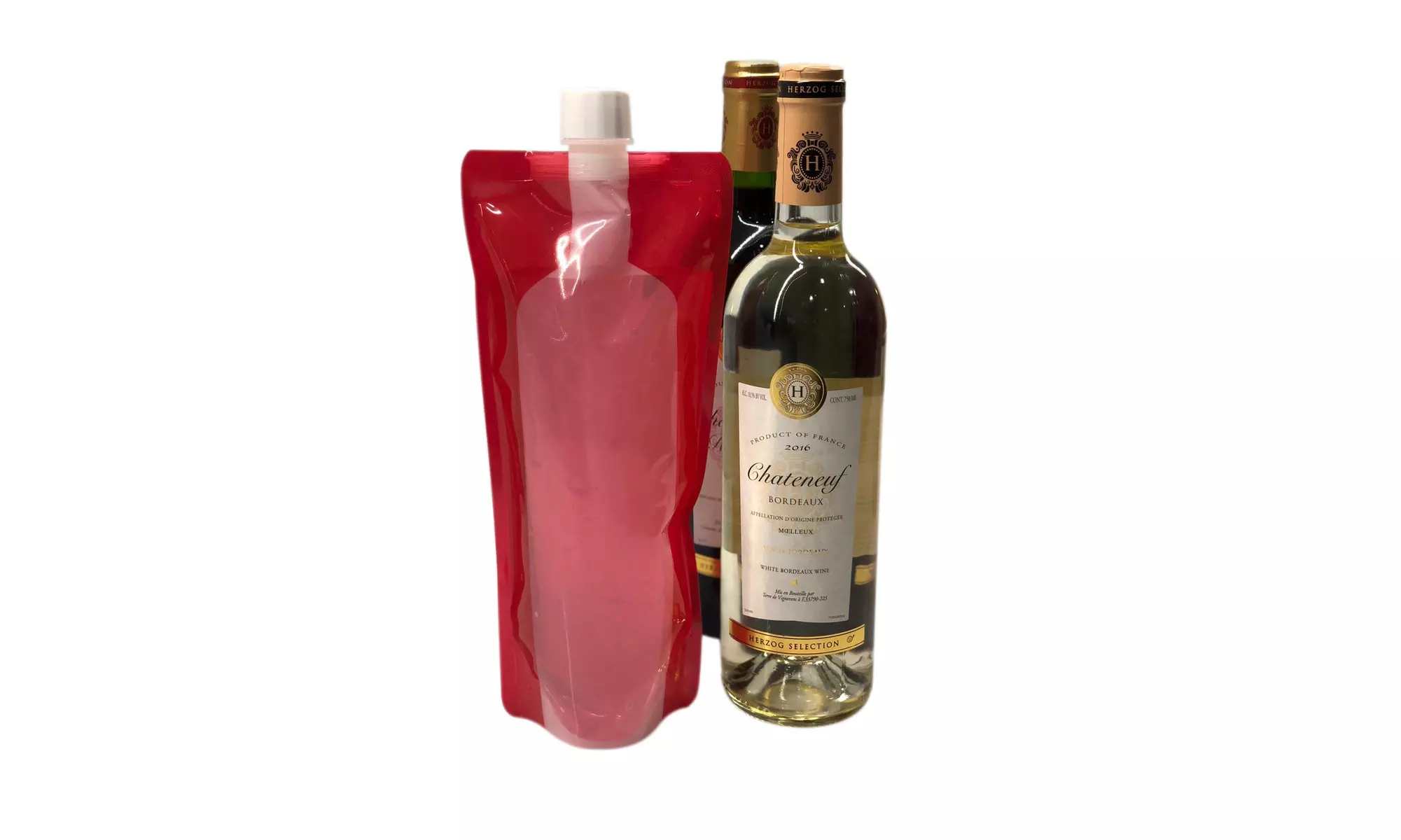  Waloo Wine on The Run Reusable & Foldable Wine Flask 