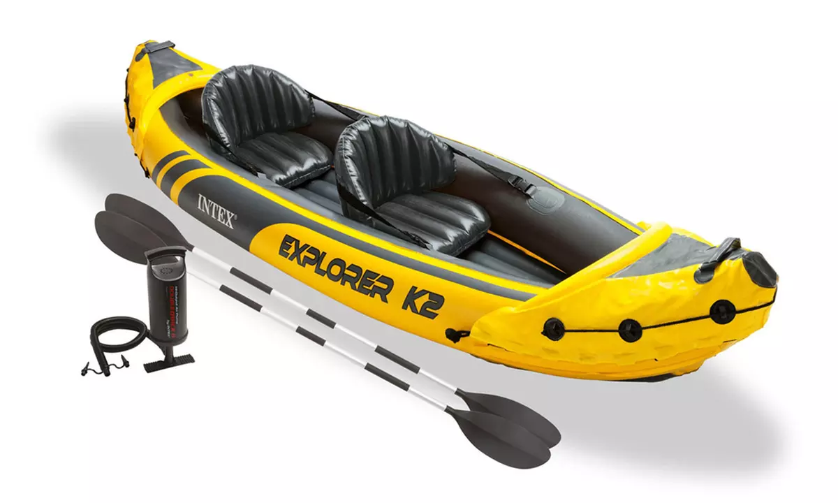 2-Person Inflatable Kayak Set - Primary Image
