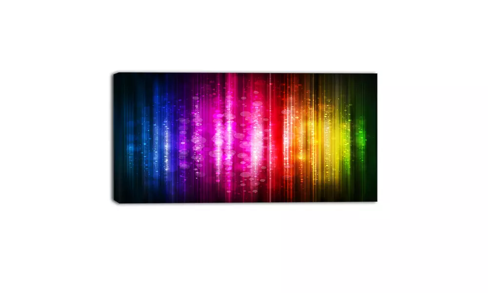 Glowing Background - Abstract Canvas Artwork - Second Medium