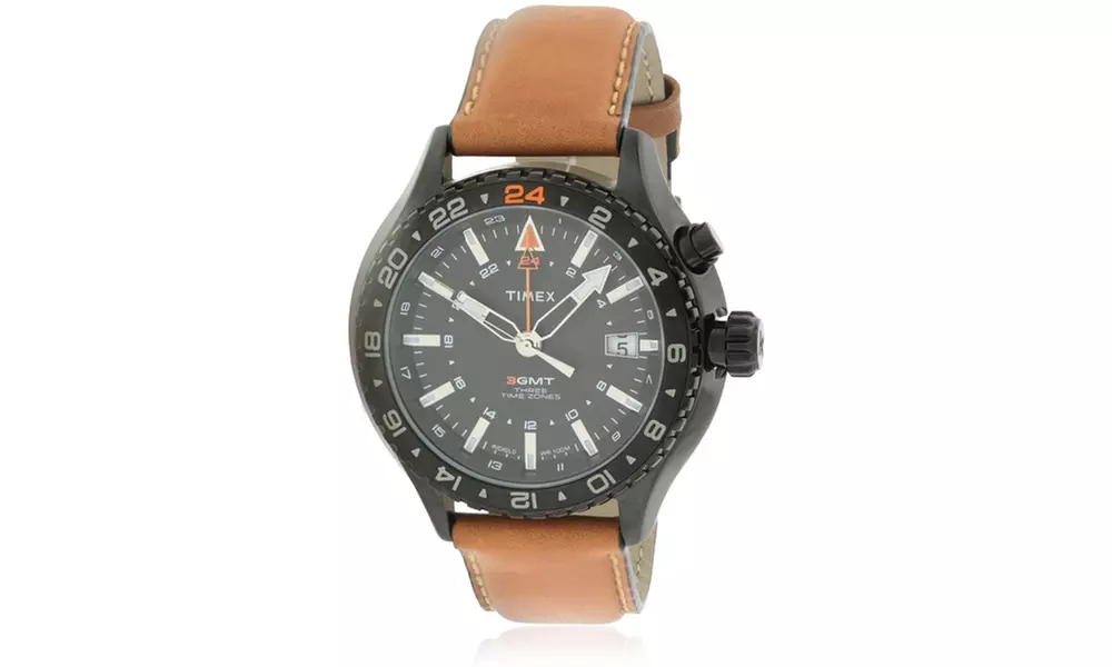 Timex Leather Mens Watch T2P427 - Second Medium
