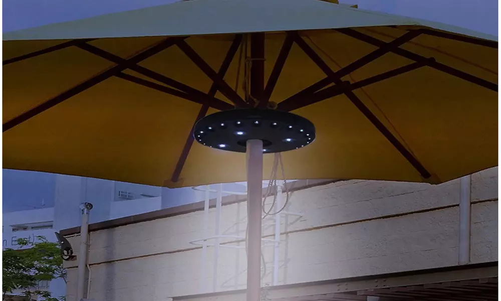 Wireless Patio Umbrella Pole LED Light with 3-Level Dimming - Primary Image