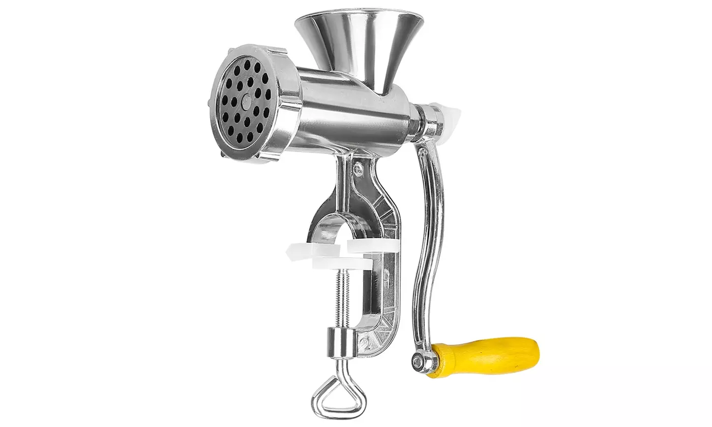 iMounTEK Heavy-Duty Manual Meat Grinder Hand-Crank Mincer with Sausage Maker
