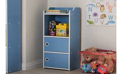 Aeluin Contemporary Kids' 2-Door Bookcase