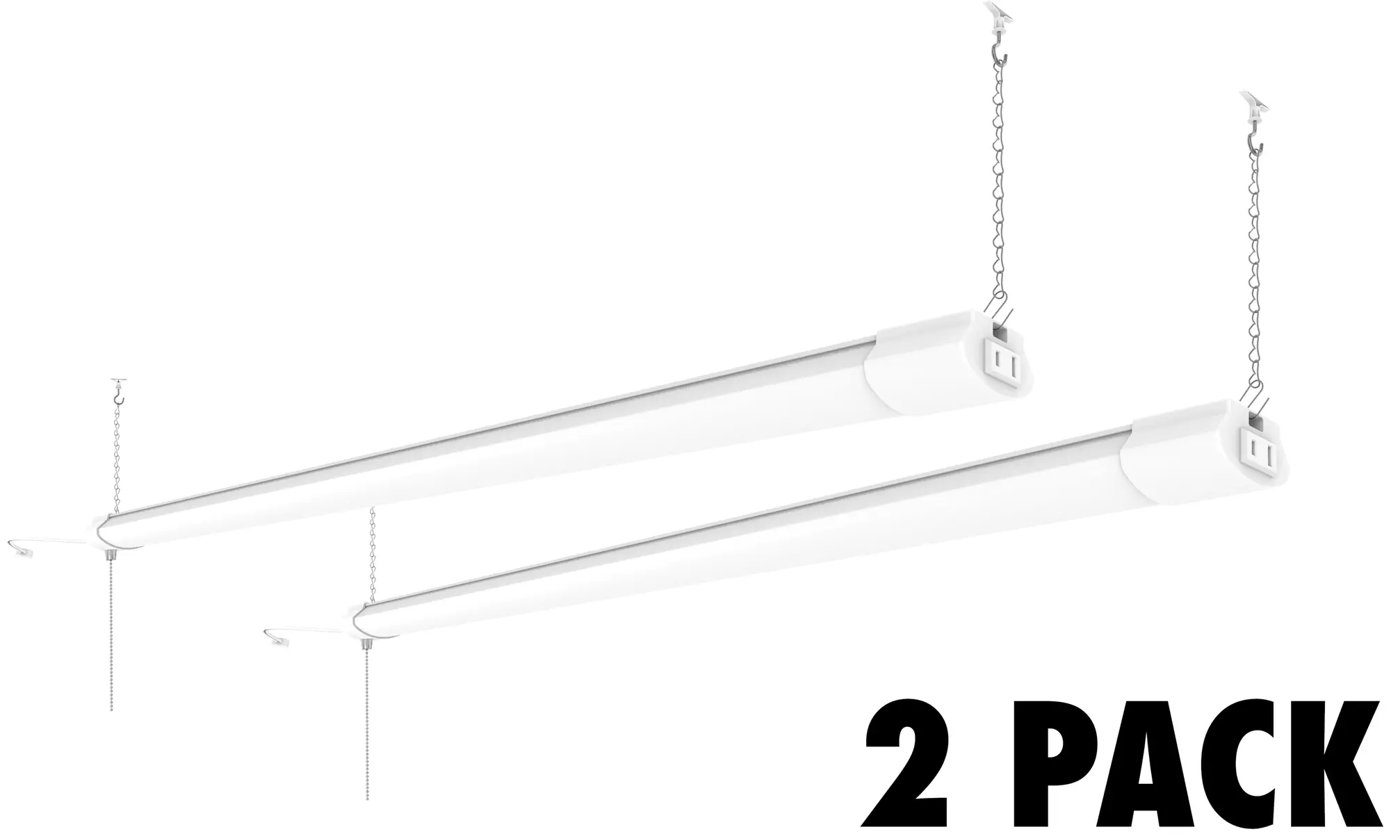 2 Pack - 46" 5500 Lumen LED Linkable Shop Light - Primary Image