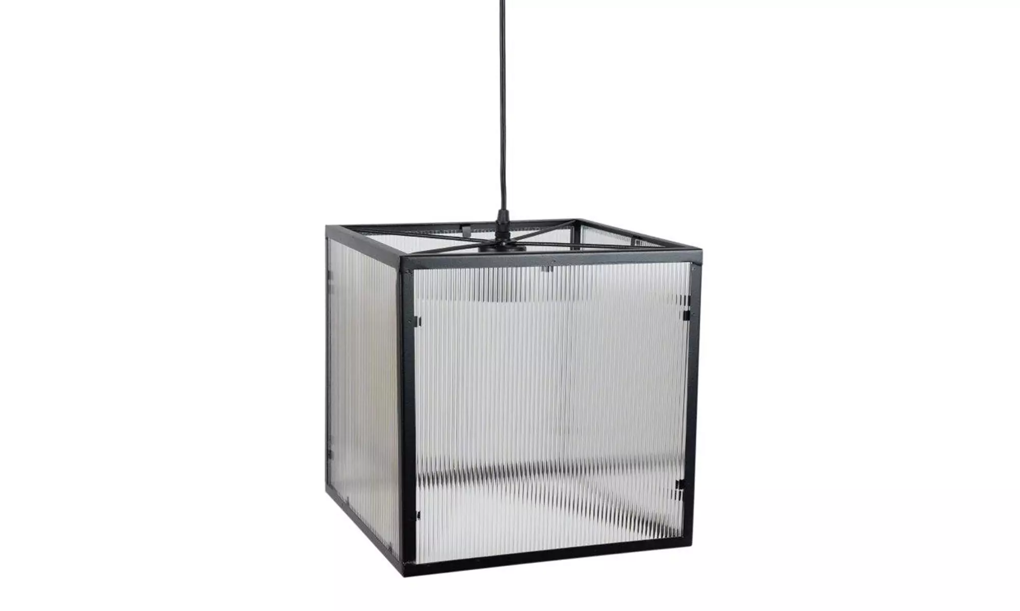 Hanging Lamp Max 40 WATT 12"SQ Iron/Acrylic (cord length is 44"L) - Primary Image