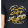 Image 2: 365 Printing Authentic Summer Surfing California Womens Navy Short Sleeve Shirt