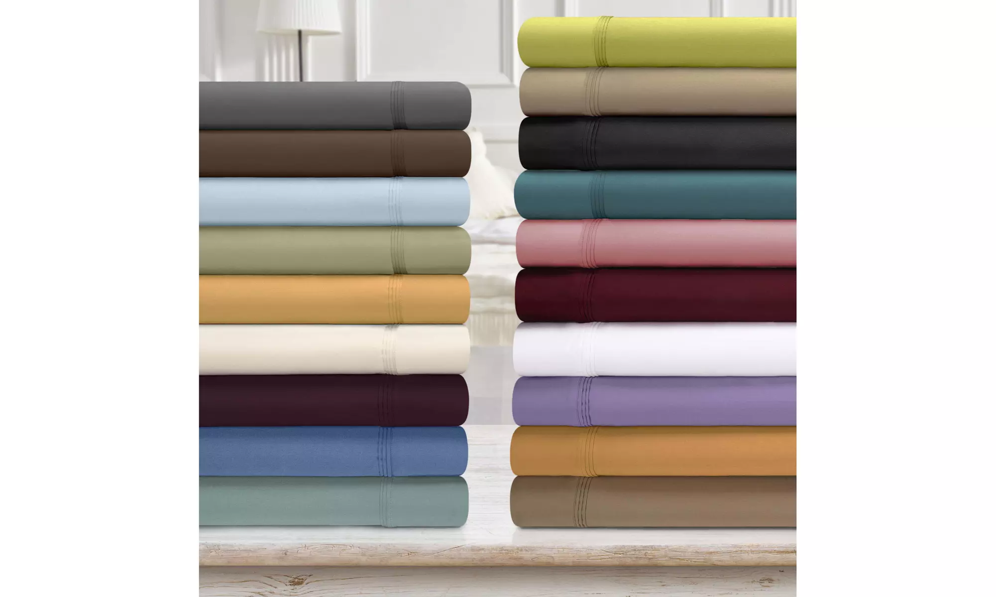 Superior 100% Egyptian Cotton 650 Thread Count Solid Deep Pocket Bed Sheet Set - Primary Image