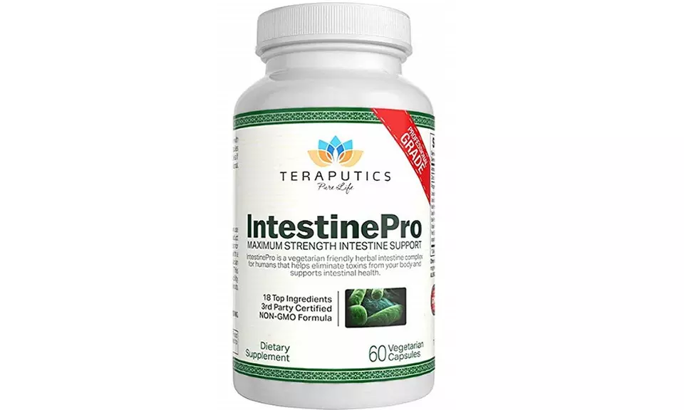 IntestinePro Intestine Support for Humans with Non-GMO Wormwood, Black Walnut - Primary Image