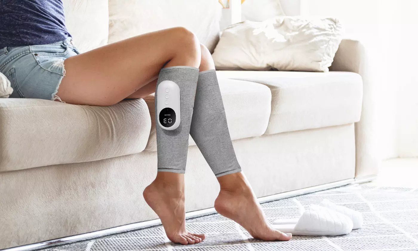 iMounTEK Leg Calf Massager with 3 Heat and Compression Levels