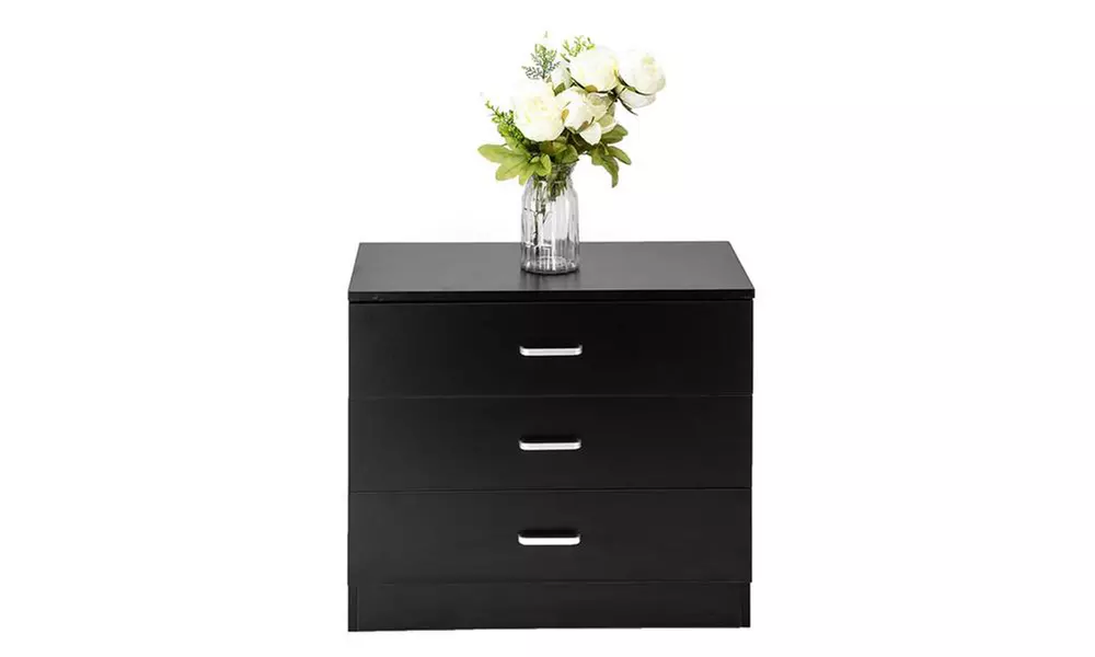 Wood Simple 3-Drawer Dresser Black - Primary Image