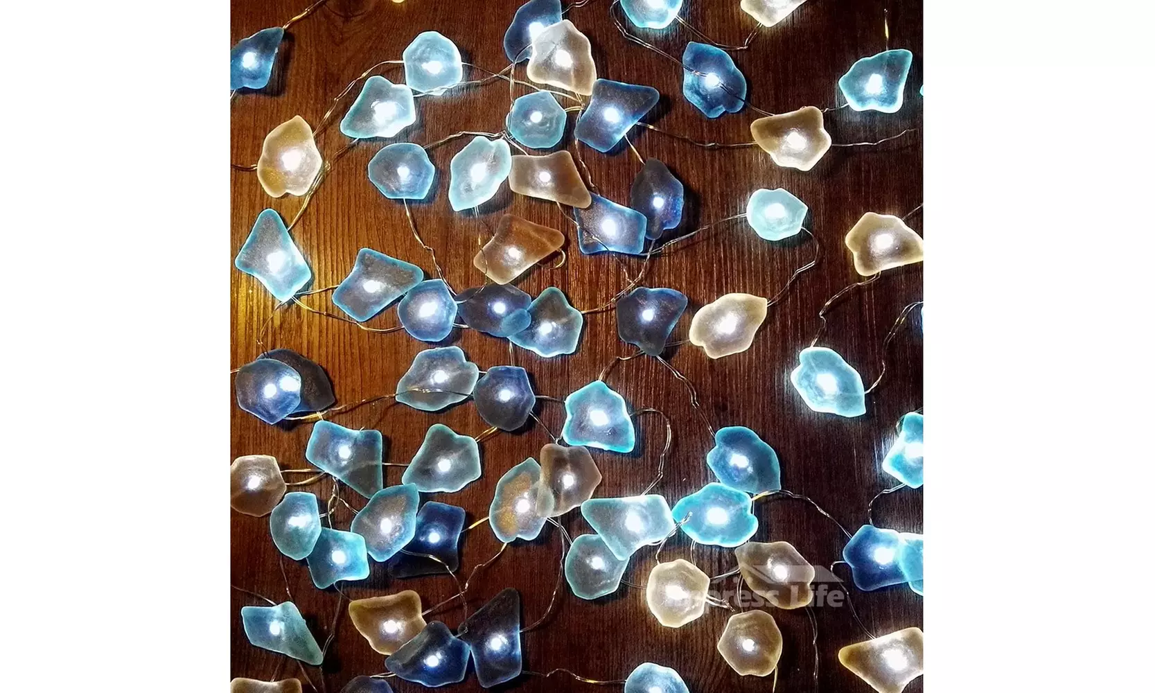 Impress Life Decorative String Lights Sea Glass Festive Beach, 10 ft 40 LED - Primary Image