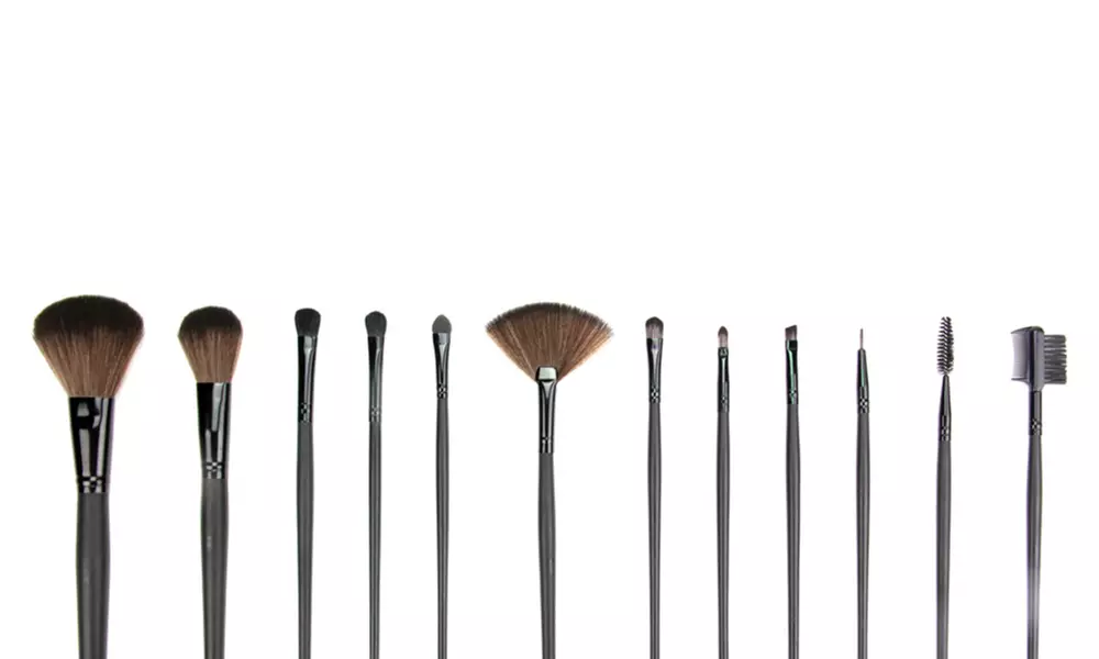 Professional Makeup Brush Set with Case (12-Piece) - Primary Image