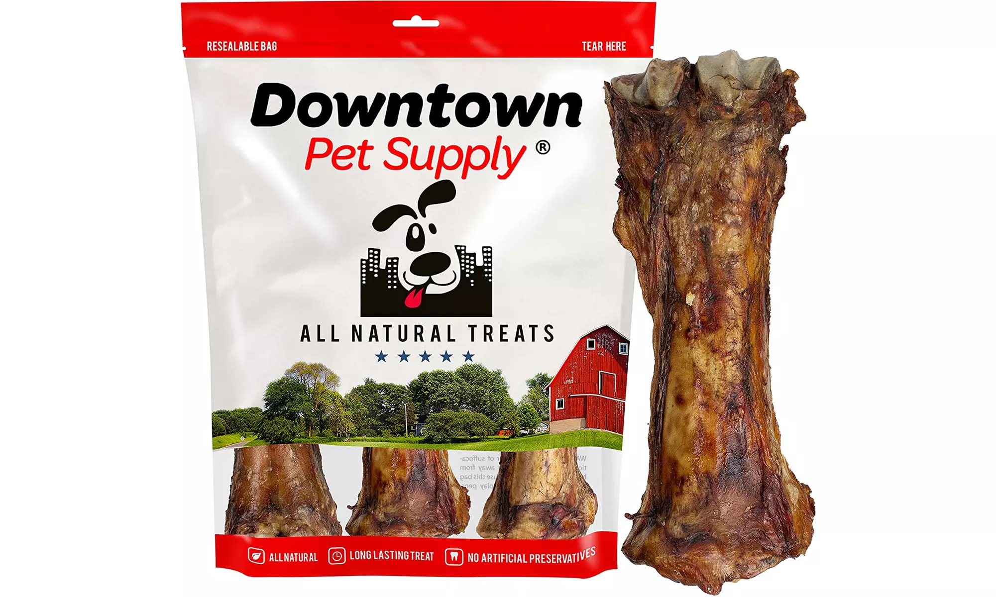 USA Beef Standard and Craft Cut Shin Bone, Long Lasting Treat for Dogs - Primary Image