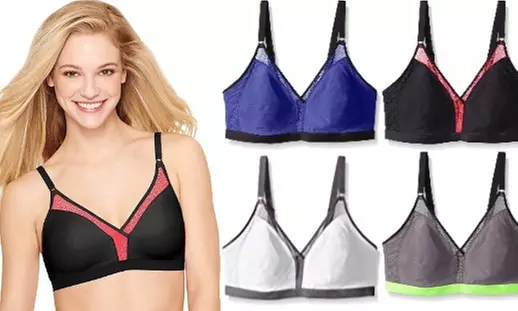 Hanes Women's X-Temp Bra Unlined Wire Free Convertible S-3X - Primary Image