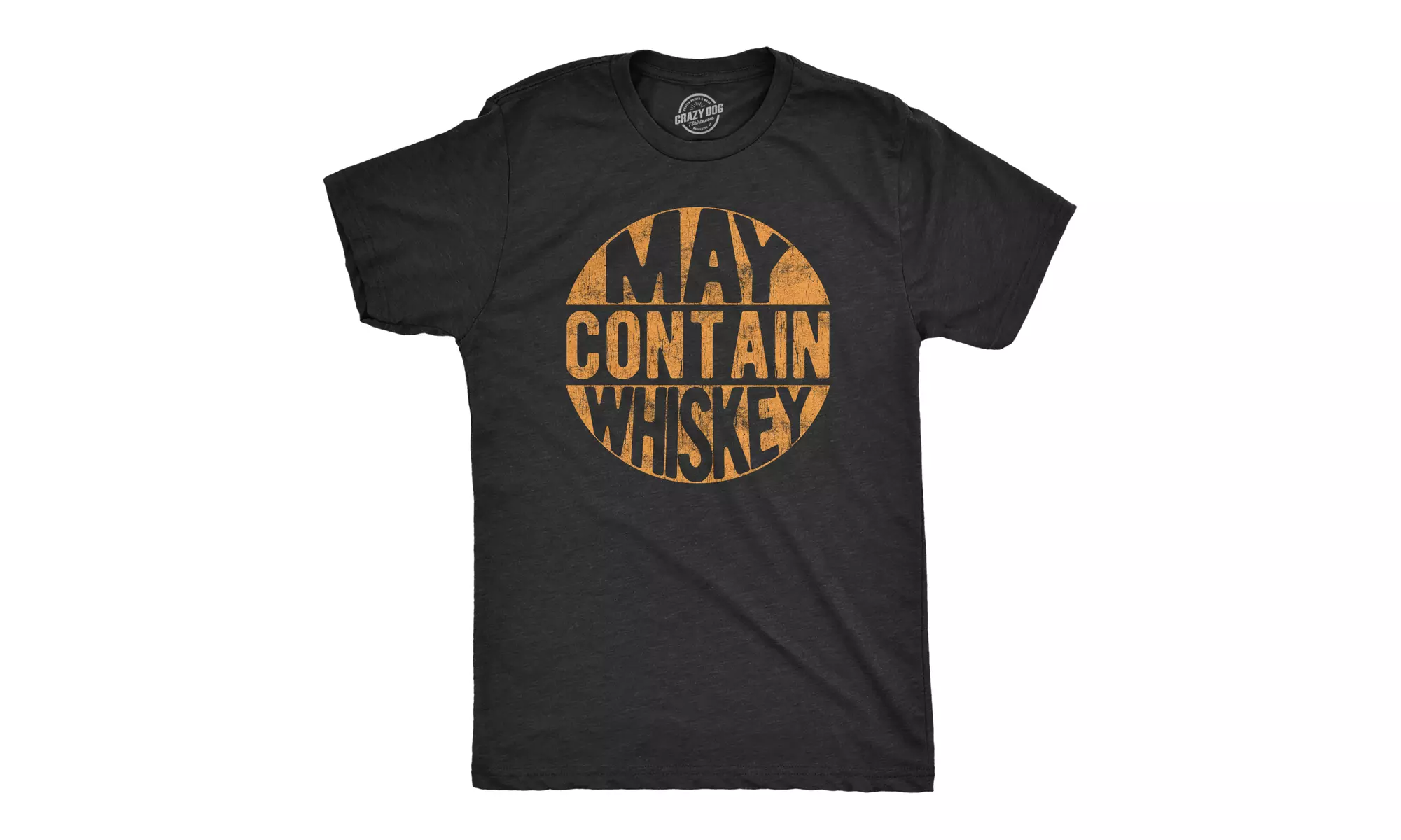 Mens May Contain Whiskey Tshirt Funny Liquor Drinking Party Graphic Tee