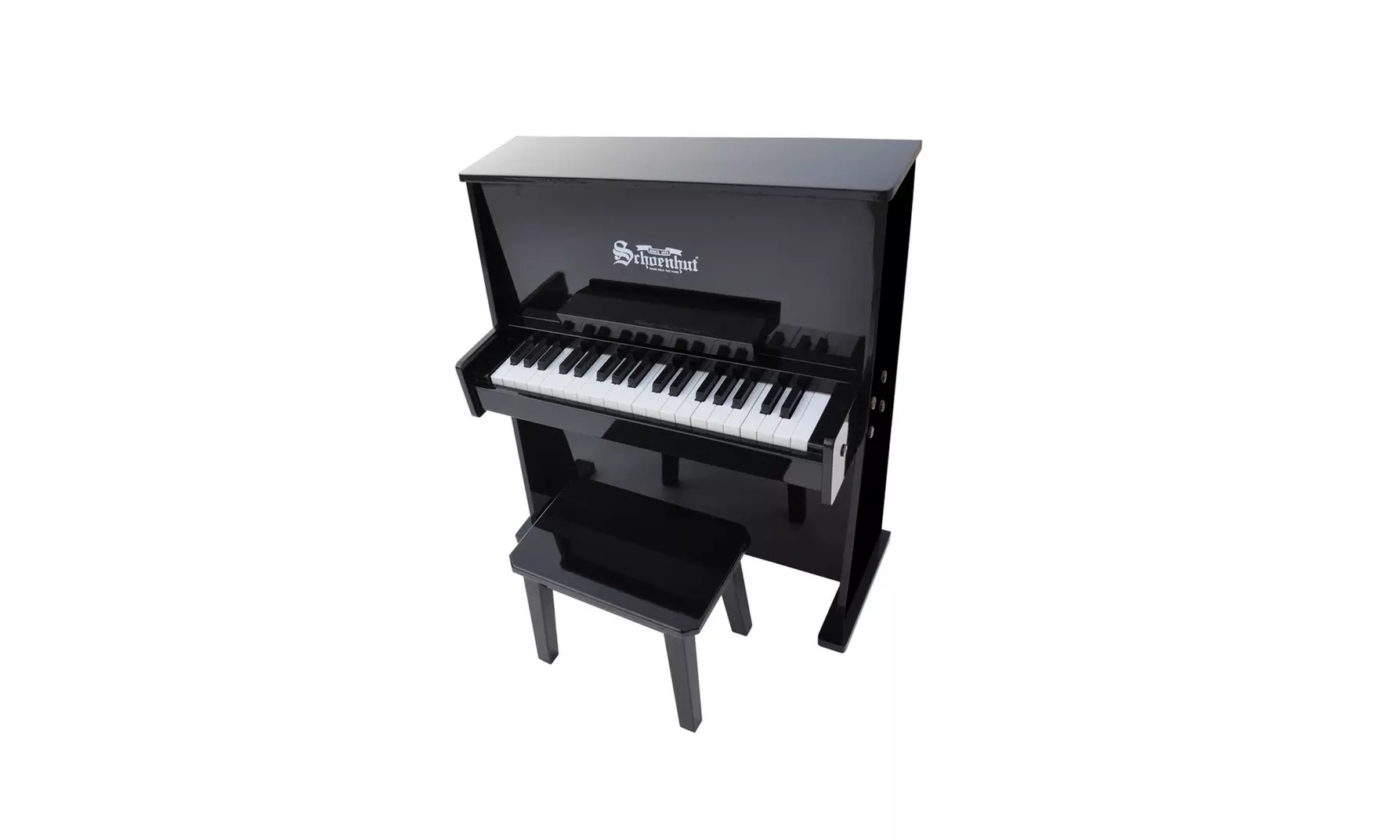 Schoenhut Toy Piano 3798B 37 key Black Day Care Durable with Bench - Primary Image