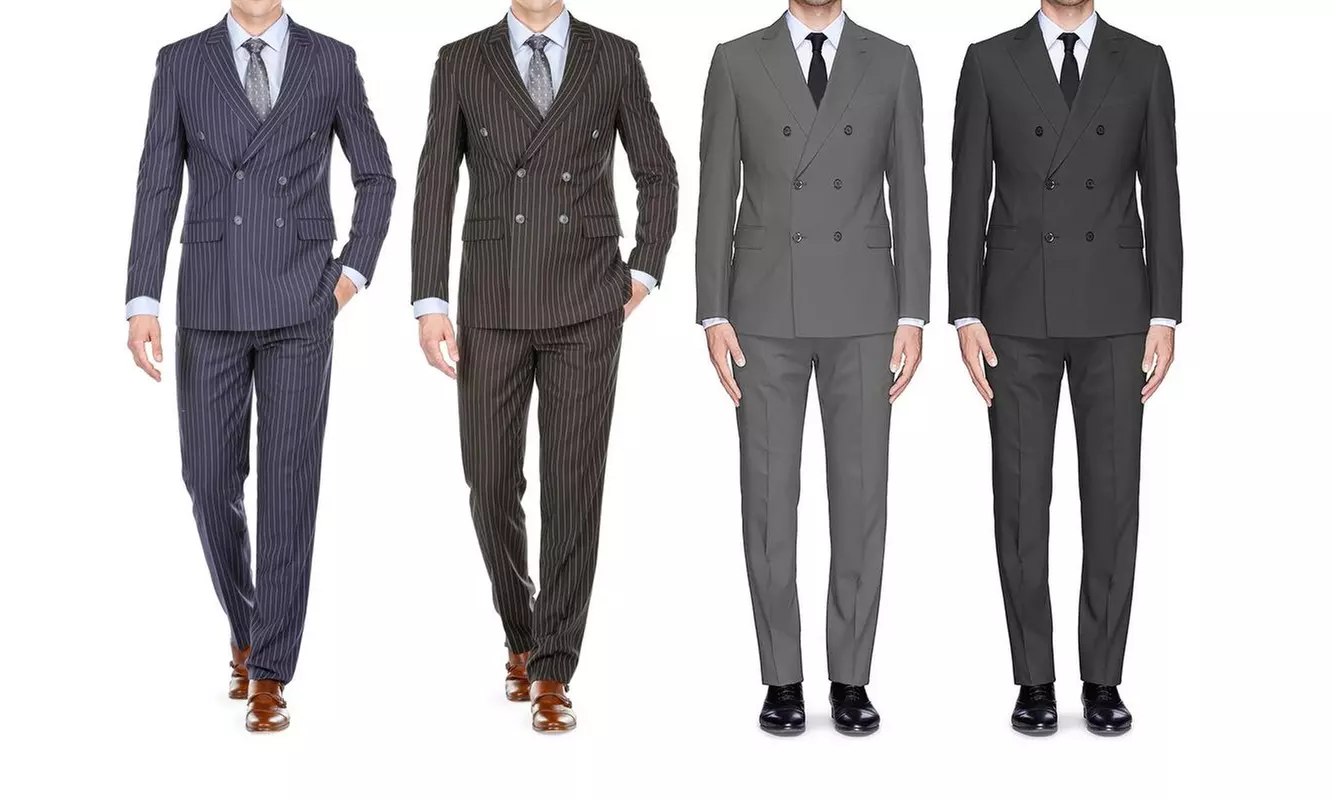Braveman Men's Slim Fit Double Breasted Suits - Primary Image