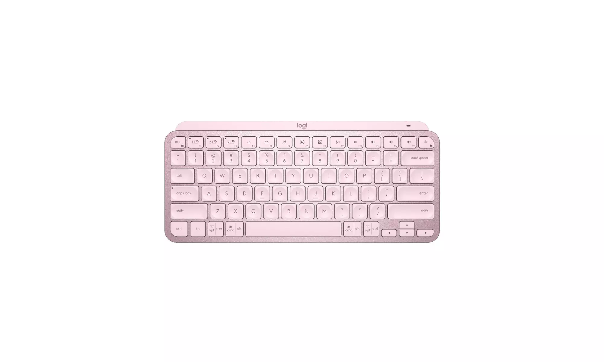 Logitech MX Keys Mini Minimalist Wireless Illuminated Keyboard (Rose) - Primary Image