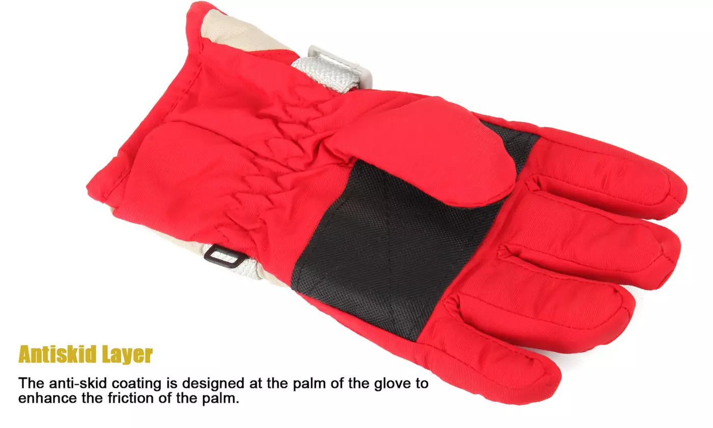 Kids Winter Ski Gloves Snow Warm Windproof Outdoor Sports Gloves