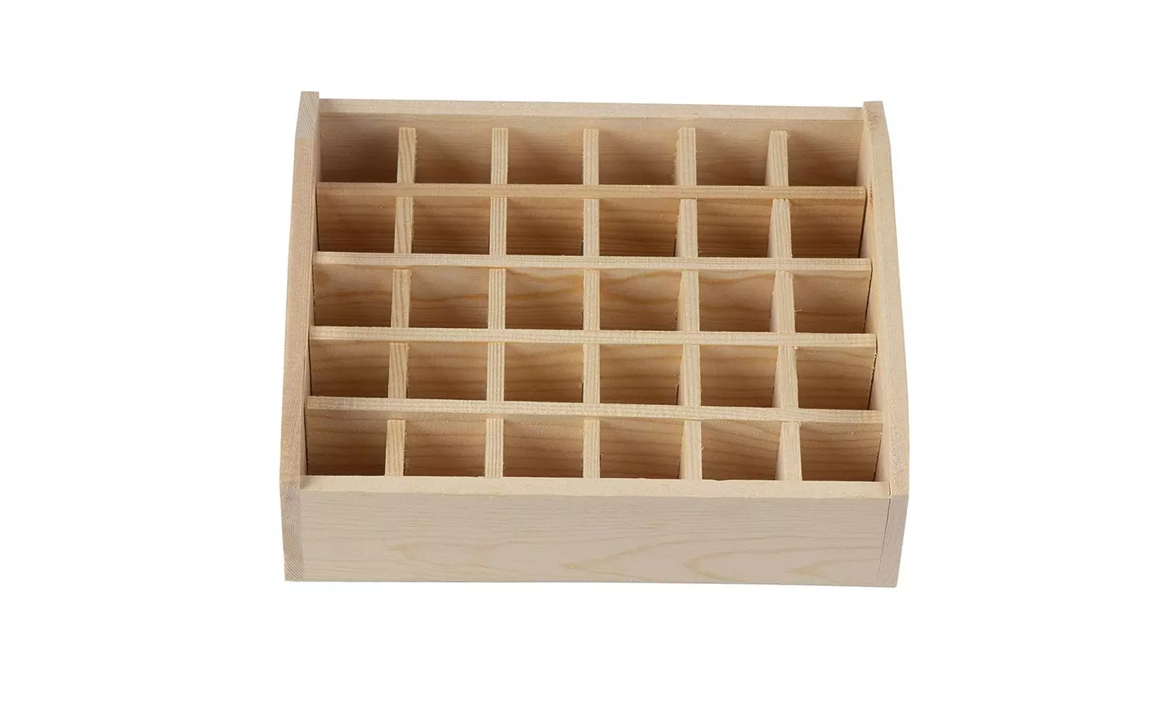 Wood Essential Oils Box Rack Storage Tray Organizer for Jewelry Nail Polish - Second Medium
