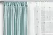 Embroidered Sheer Window Curtain and Panel Pair Set (4-Piece) - Second Medium