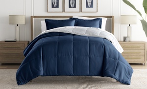 All-Season Down-Alternative Reversible Comforter; Hypoallergenic