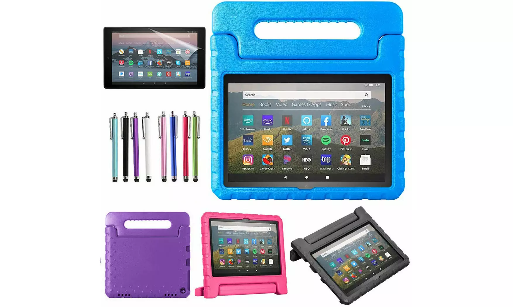 Amazon Fire HD 8 10th/12th Generation Tablet Case (2020/2022 Model) Kid-Friendly - Primary Image