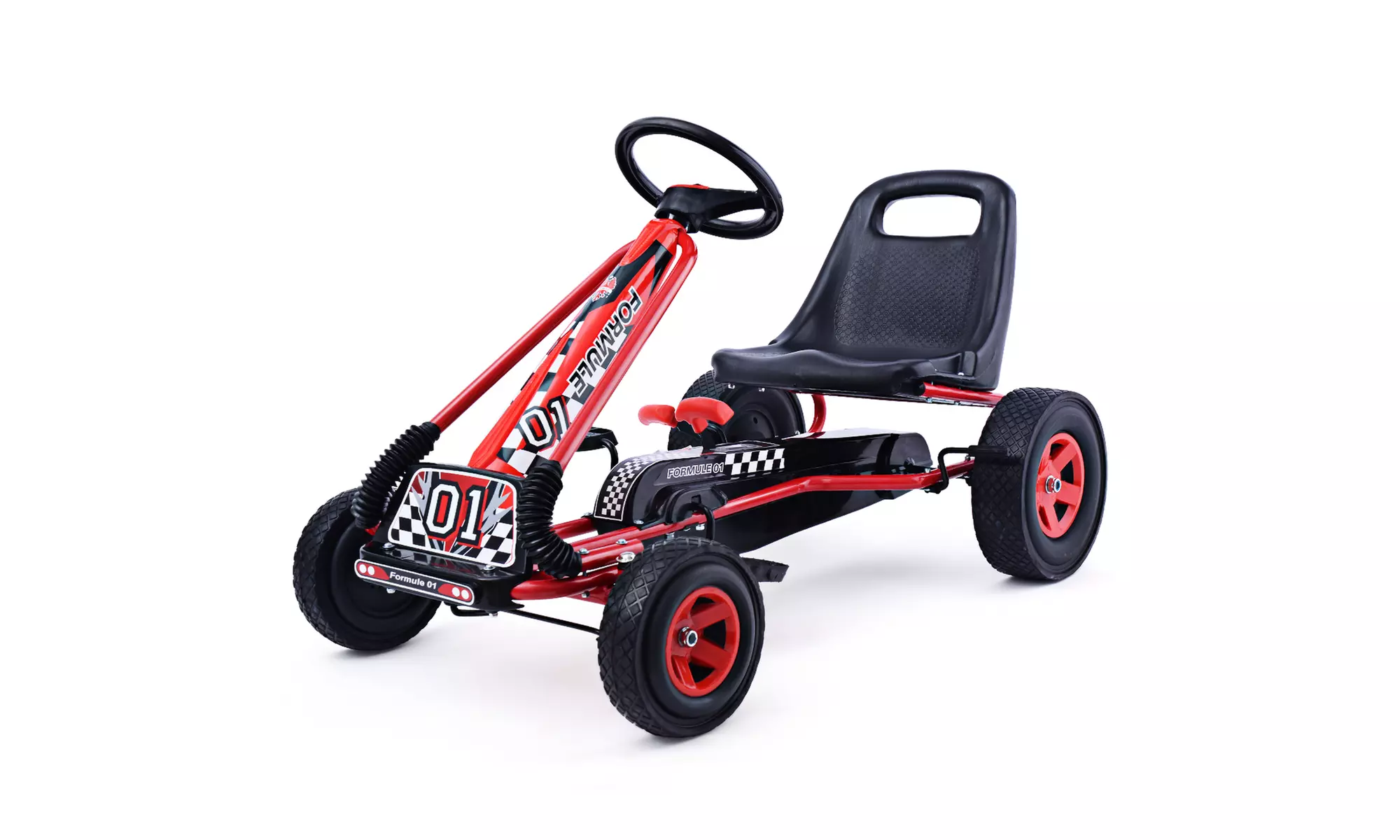 4 Wheels Kids Ride On Pedal Powered Bike Go Kart Racer Car - Primary Image