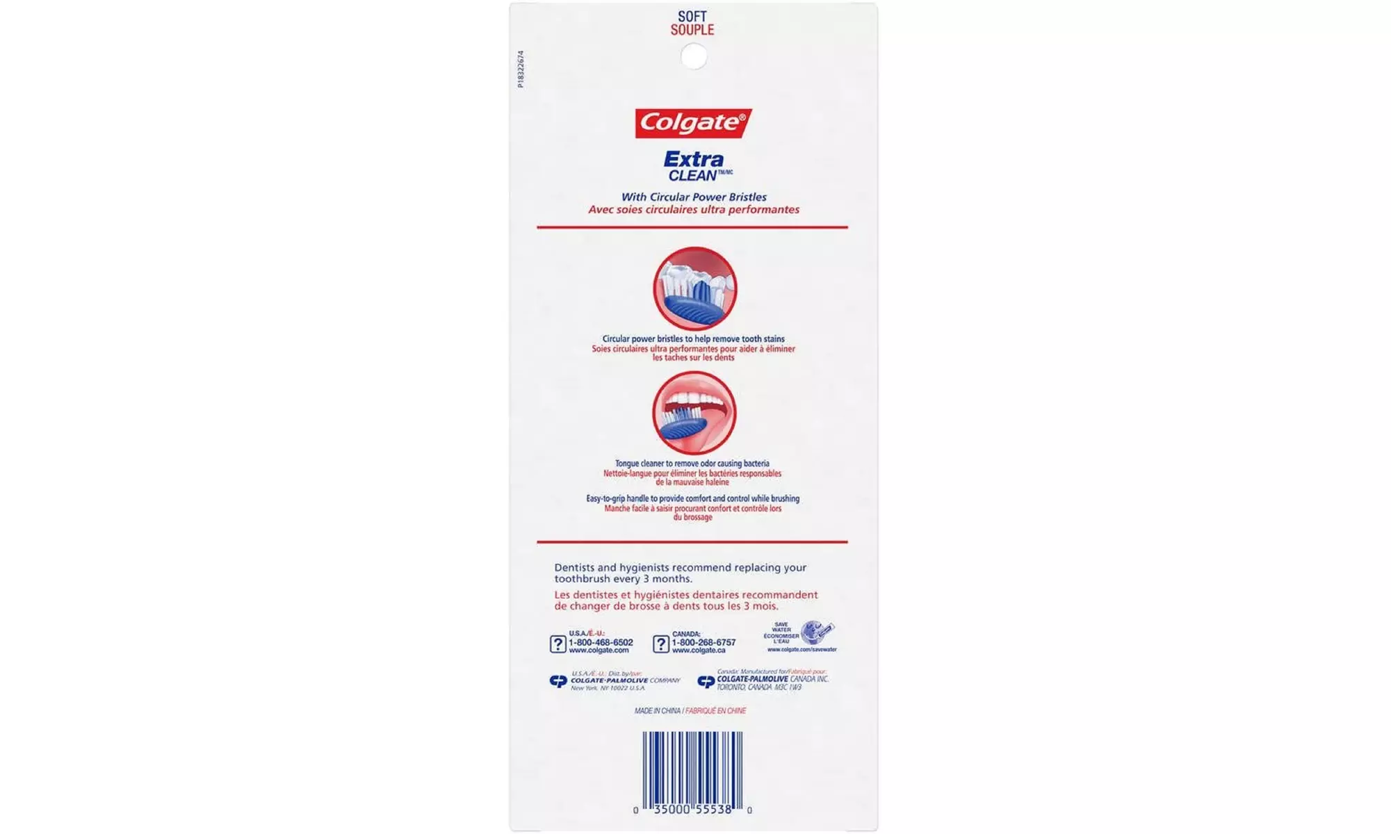 Colgate Extra Clean Toothbrush, Full Head, SoftÂ 6 Count (Pack of 1) - Primary Image