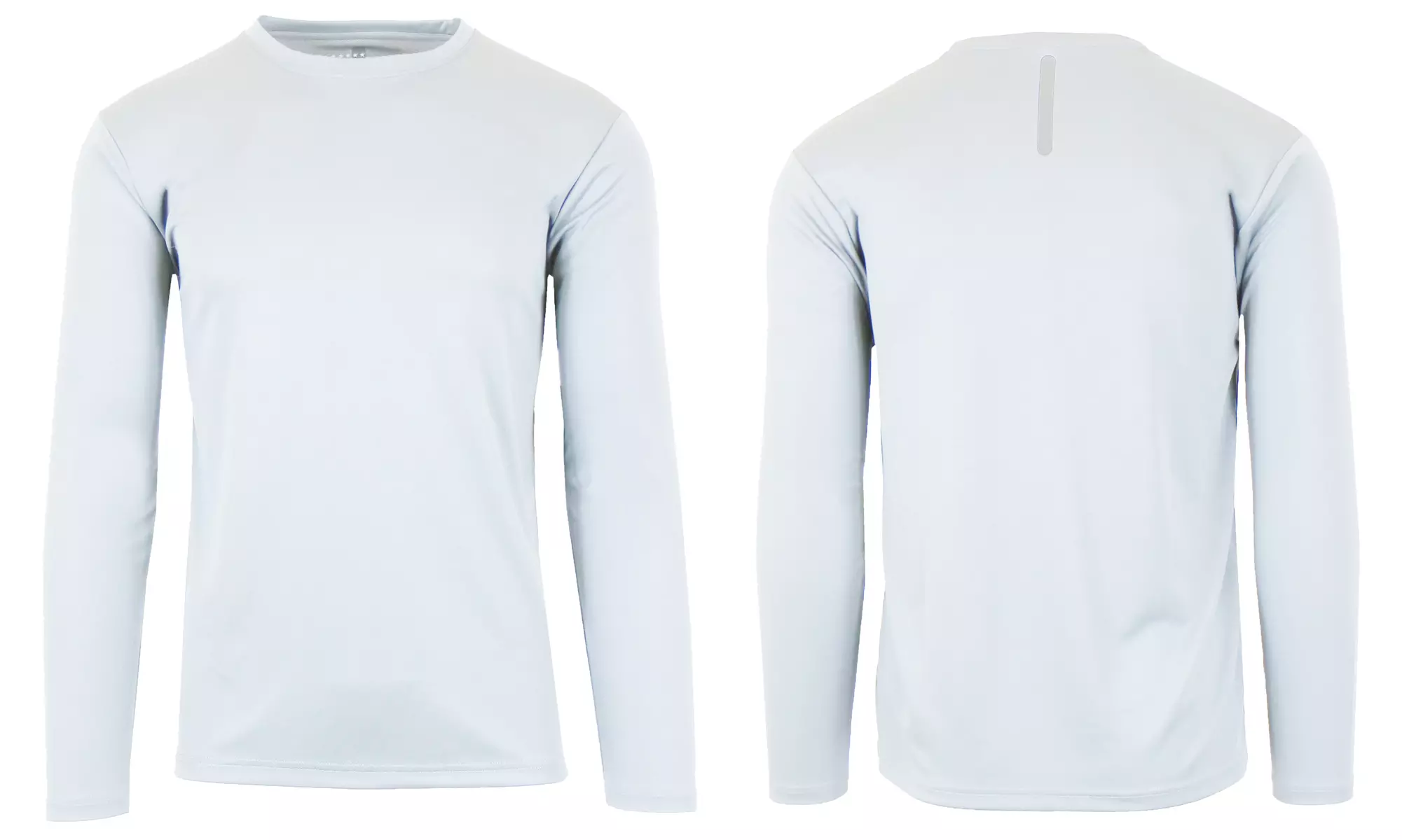 Men's Long Sleeve Moisture Wicking Crew Neck Tagless Performance Tee