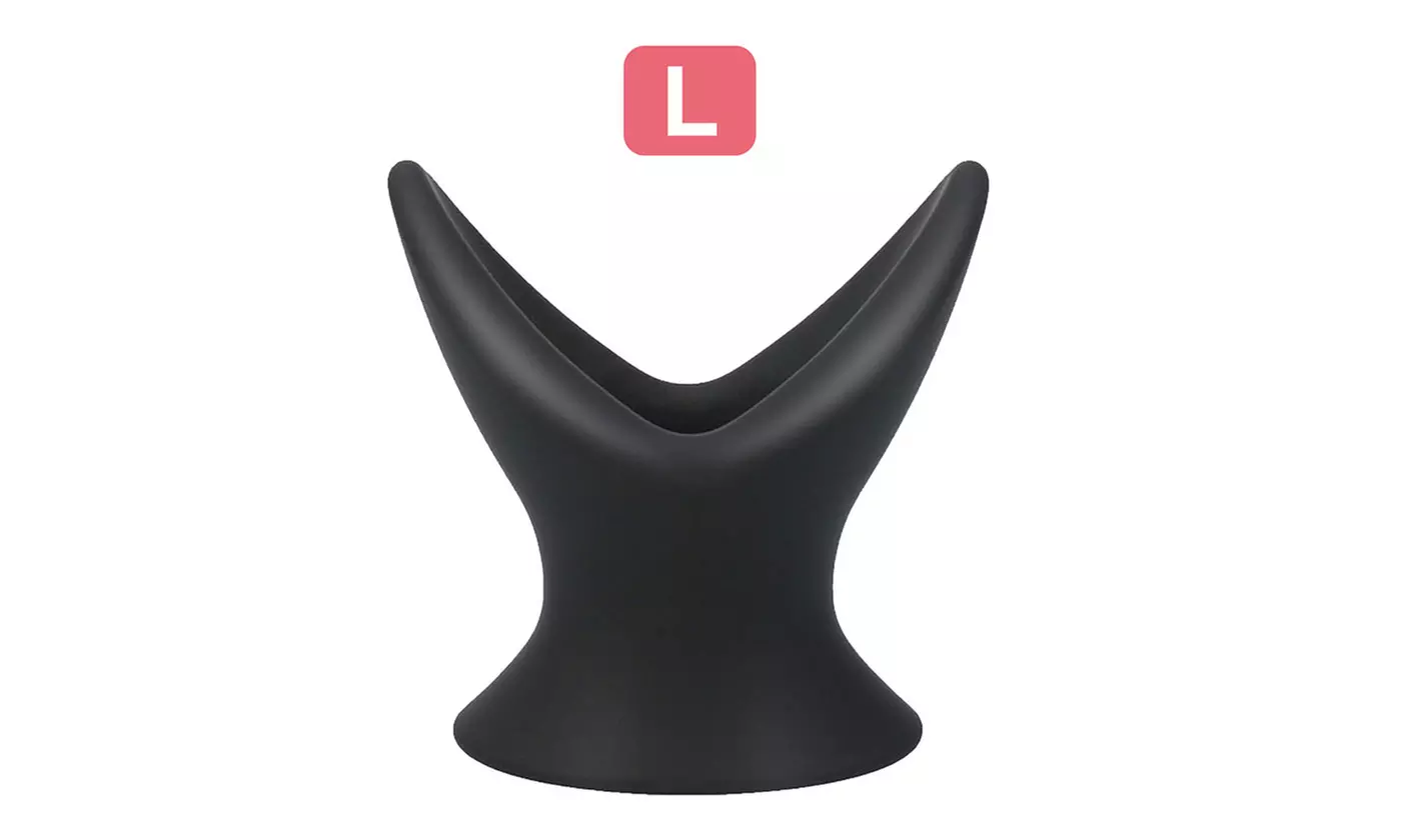 Hollow Prostate Anal Plug Massager Dildo Tunnel Probe-Use Lubricants