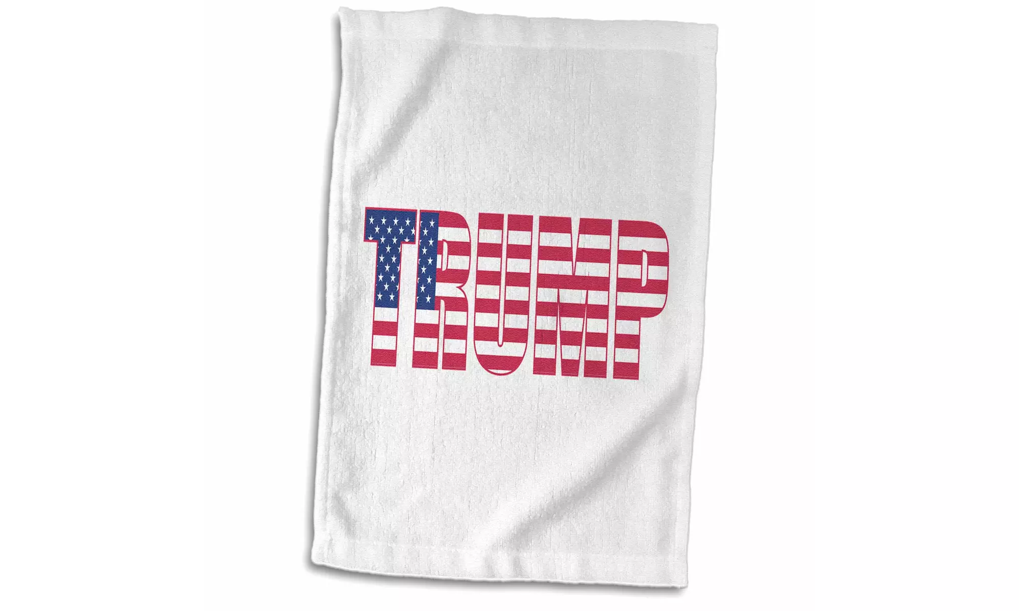  Towel - USA American Patriotic Typography-Donald Trump-White - 15 by 22-inches - Primary Image