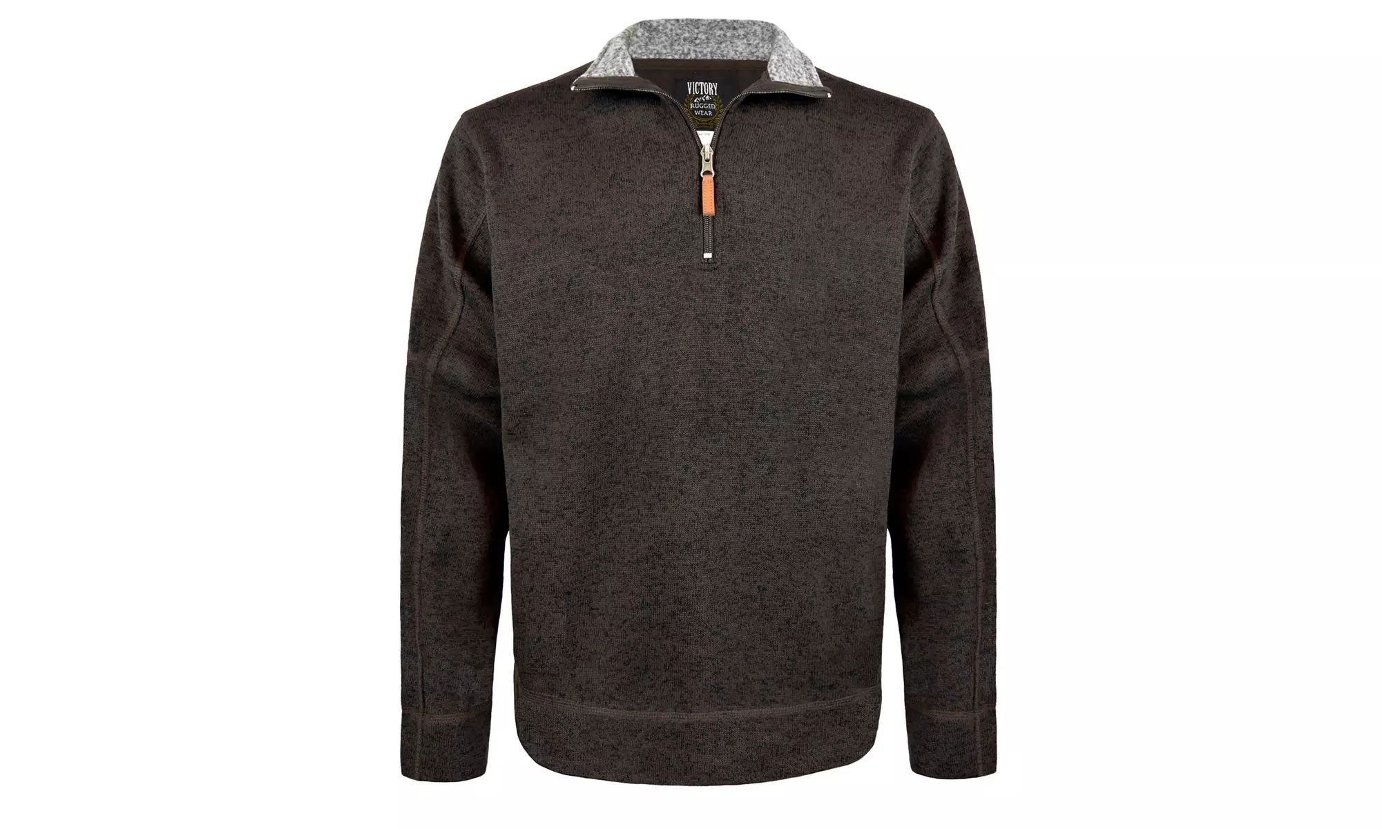Victory Outfitters Men's Salt & Pepper 1/4 Zip Pullover - Second Medium