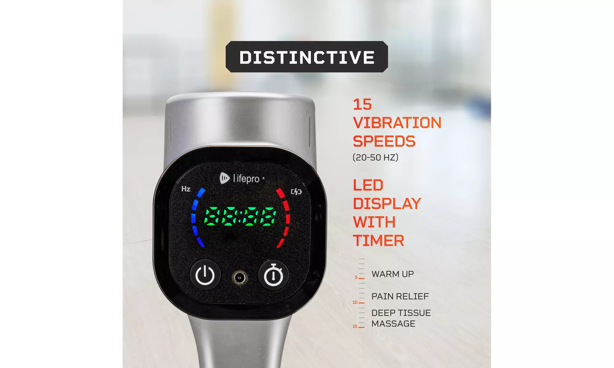 LifePro Sonic Pro Percussion Massage Gun-Deep Massager Device for Pain Relief - Second Medium