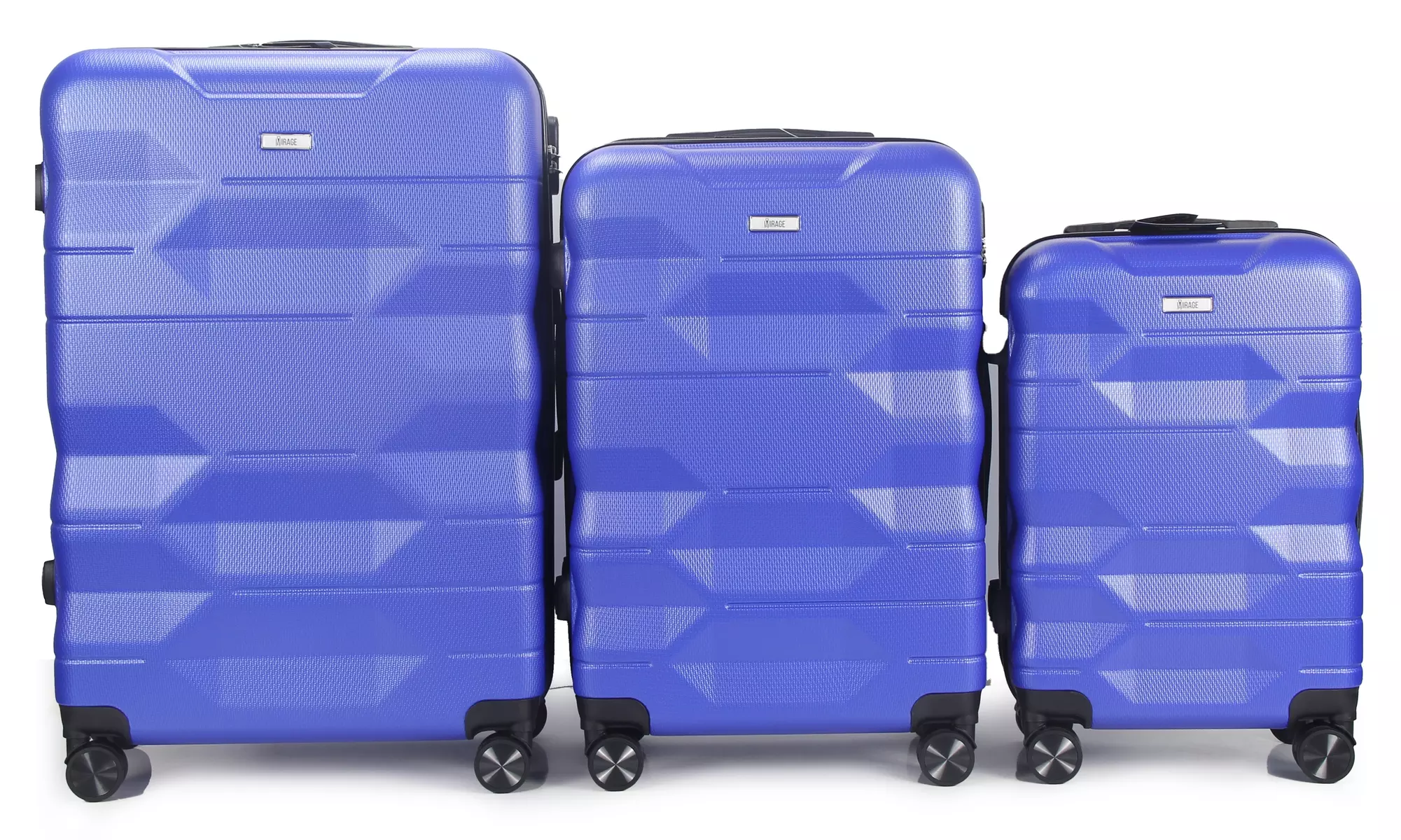 3-Piece Hardside Luggage Set with 360 Dual Spinner Wheels and Combo Lock