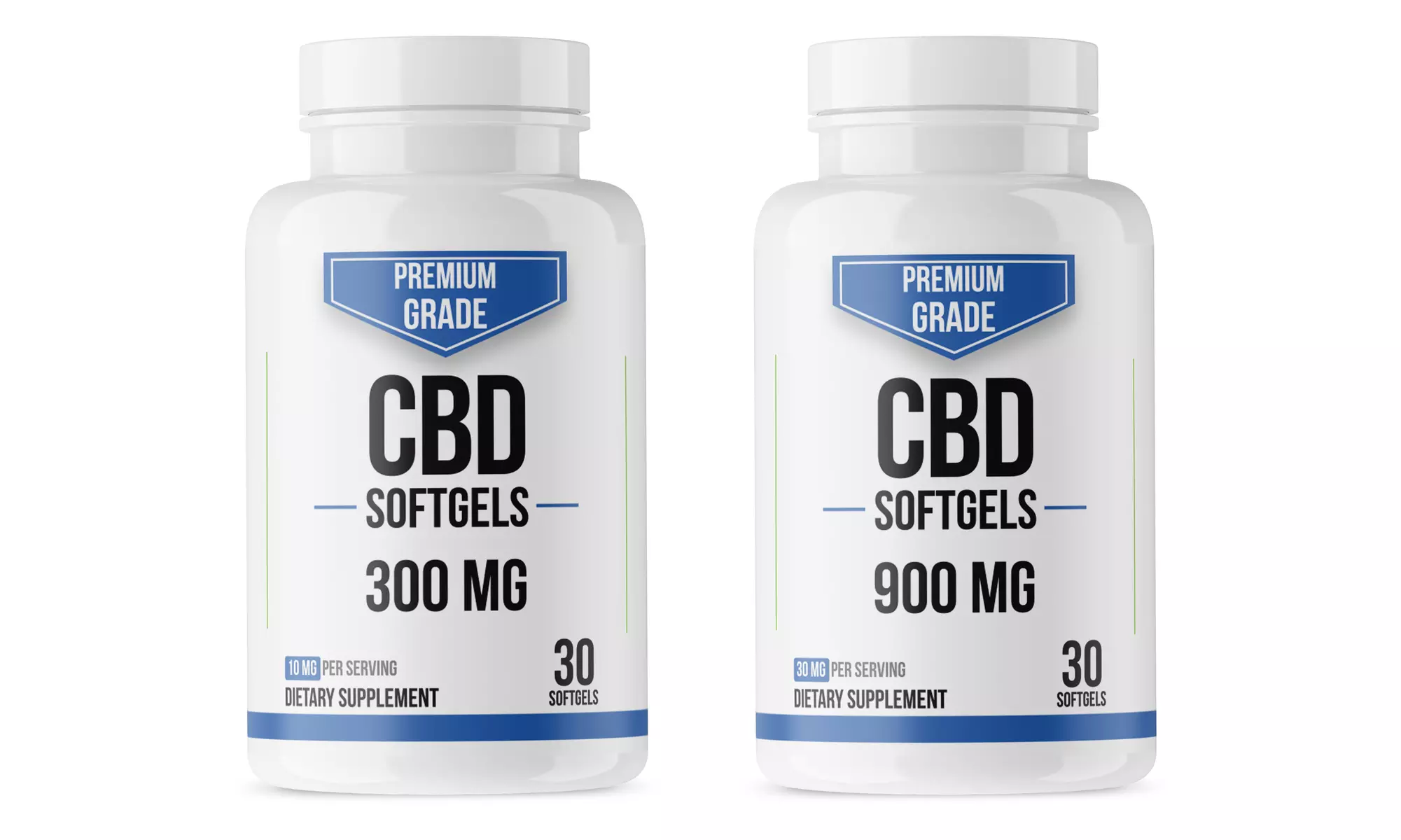 Premium Grade Extra Strength CBD Soft Gels (300mg or 900mg) - Primary Image