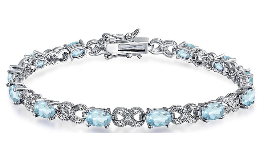 diamond and topaz bracelet