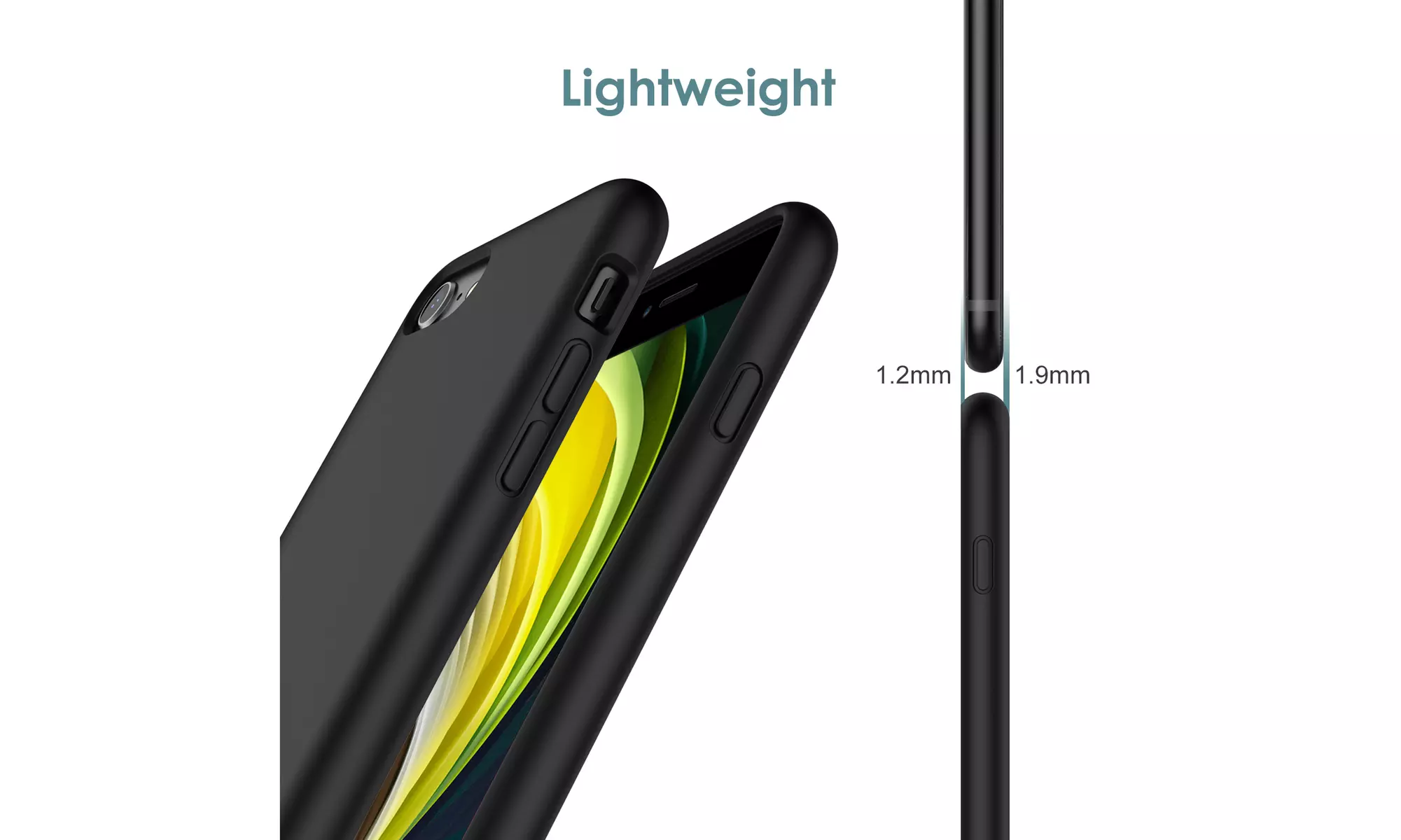 Silicone Case for iPhone 7/8, iPhone SE 3/2, Silky-Soft Touch Shockproof Case