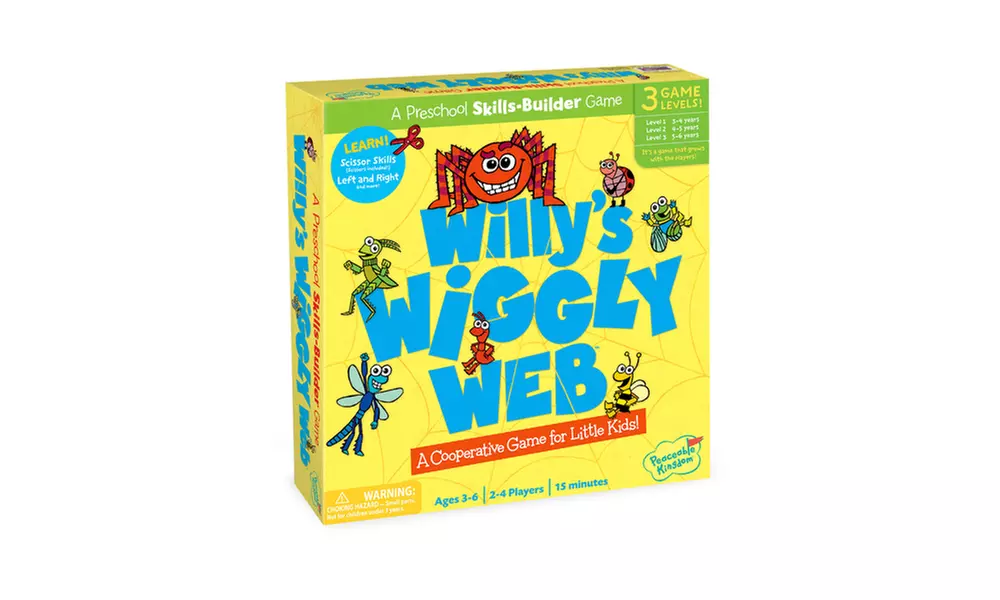 Willy's Wiggly Web - A Wiggly Wobbly Cutting Game - Primary Image