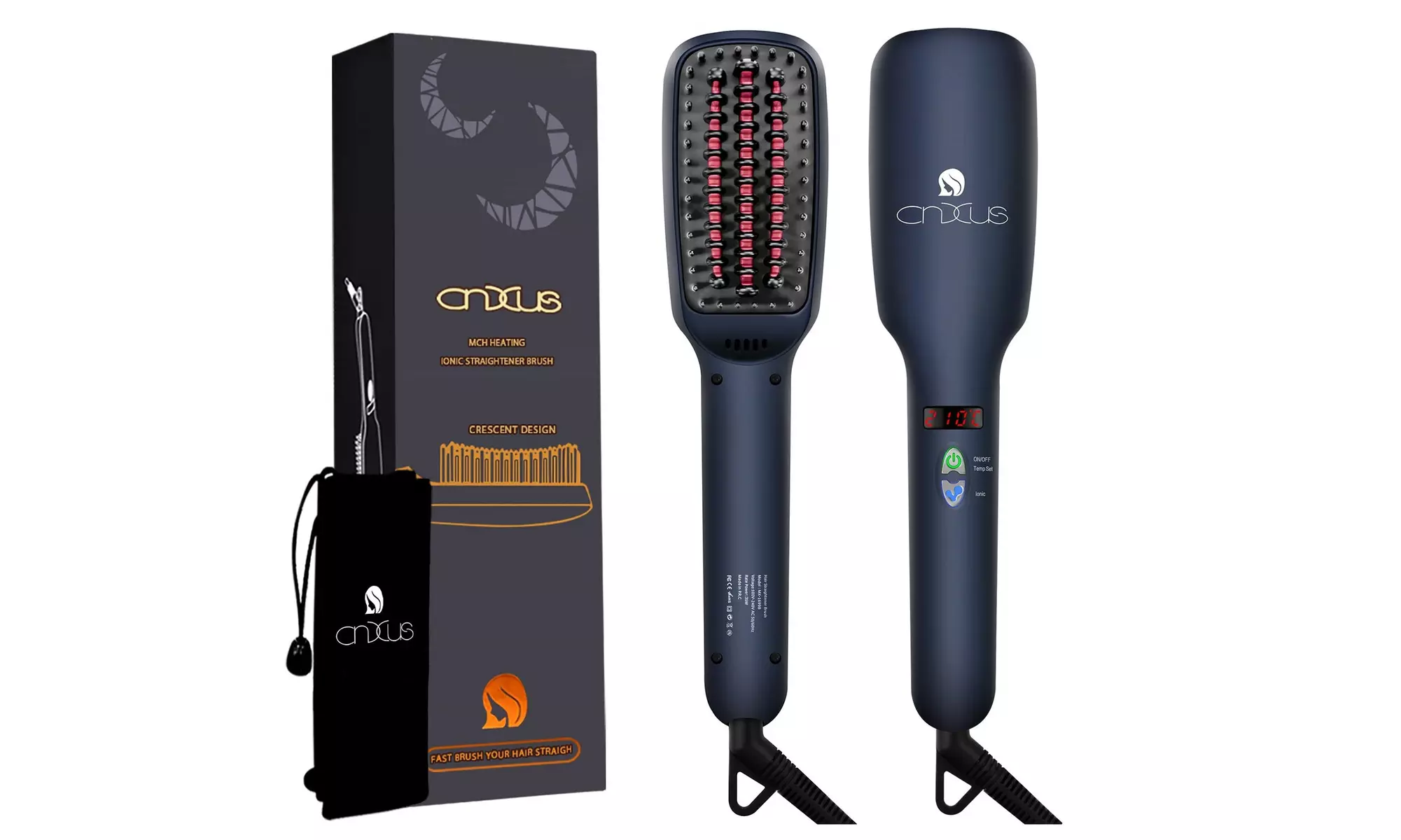 CNXUS Ionic Hair Straightener Brush - Primary Image