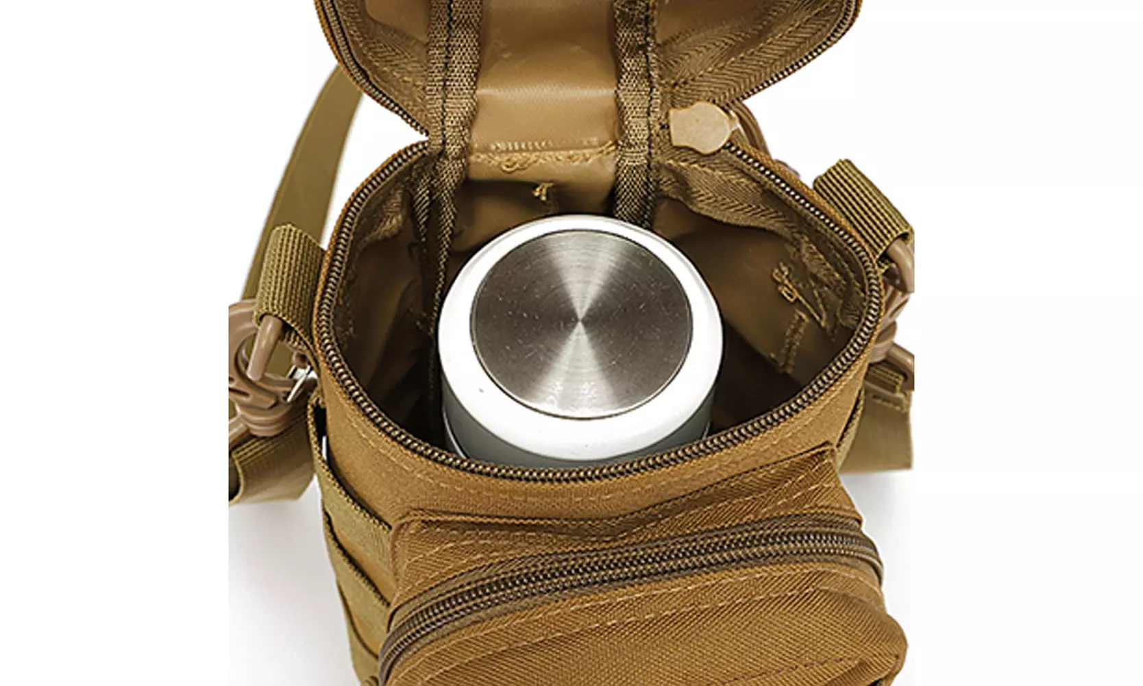 US 1-2 Pack Military Tactical Travel Bottle Kettle Pouch Carry Case Outdoor Bag