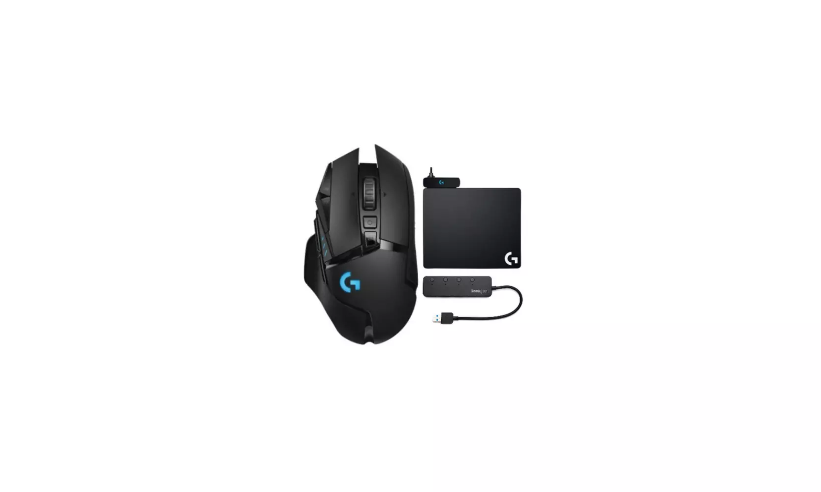 Logitech G502 Lightspeed Wireless Gaming Mouse with Charging System and Hub - Primary Image
