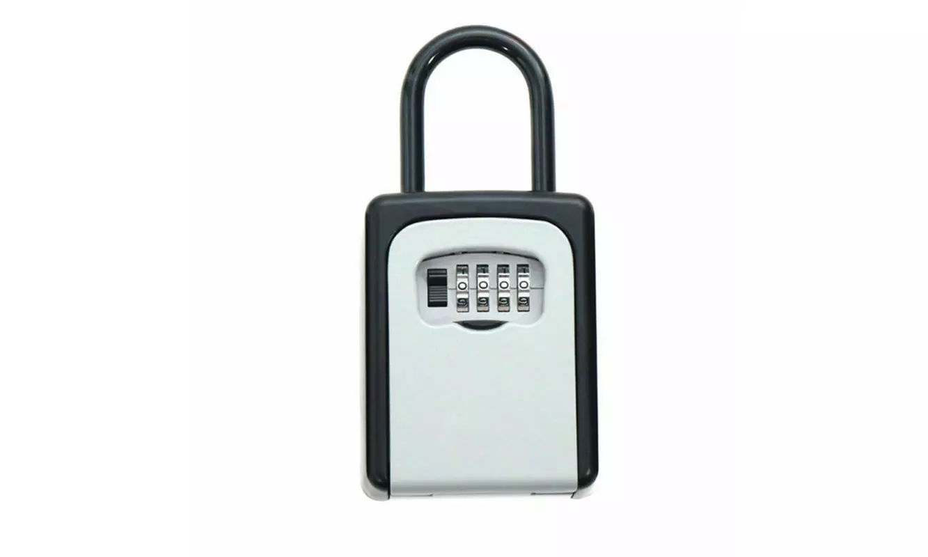 4 Digit Lockbox Key Lock Box for Realtor Real Estate Safe Hook Organizer Storage - Second Medium