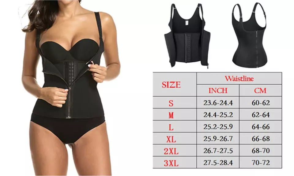 Double Layers Compression Sweating Waist Trainer Cincher Corset Shapewear - Second Medium
