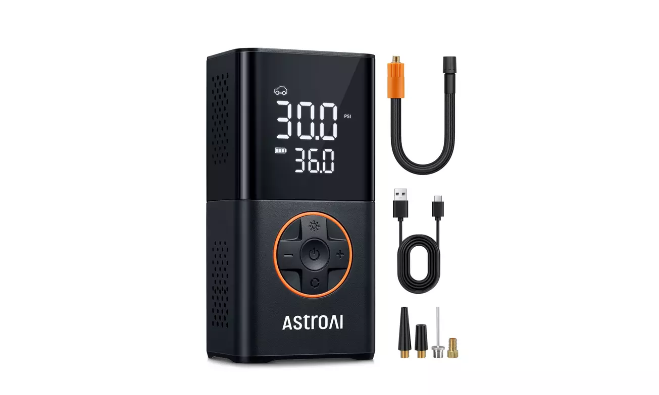 AstroAI L7 Portable Tire Inflator Air Compressor, 150 PSI Digital Display, Gift