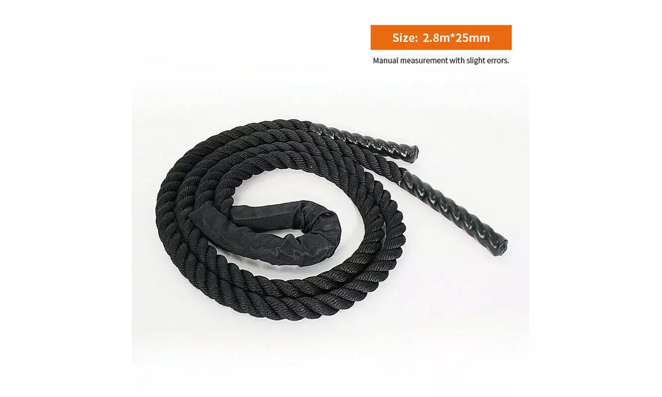 25mm Heavy Training Jump Rope Crossfit Weighted Skipping Ropes 9.2/9.8ft - Second Medium