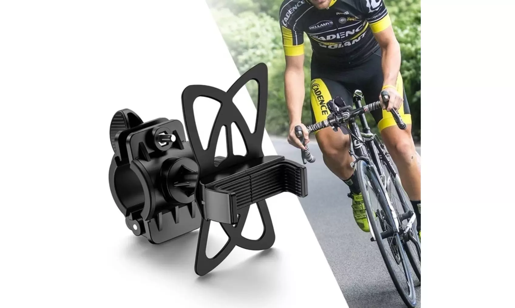 Bike Mount Handlebar Cell Phone Holder Universal Fit  - Primary Image