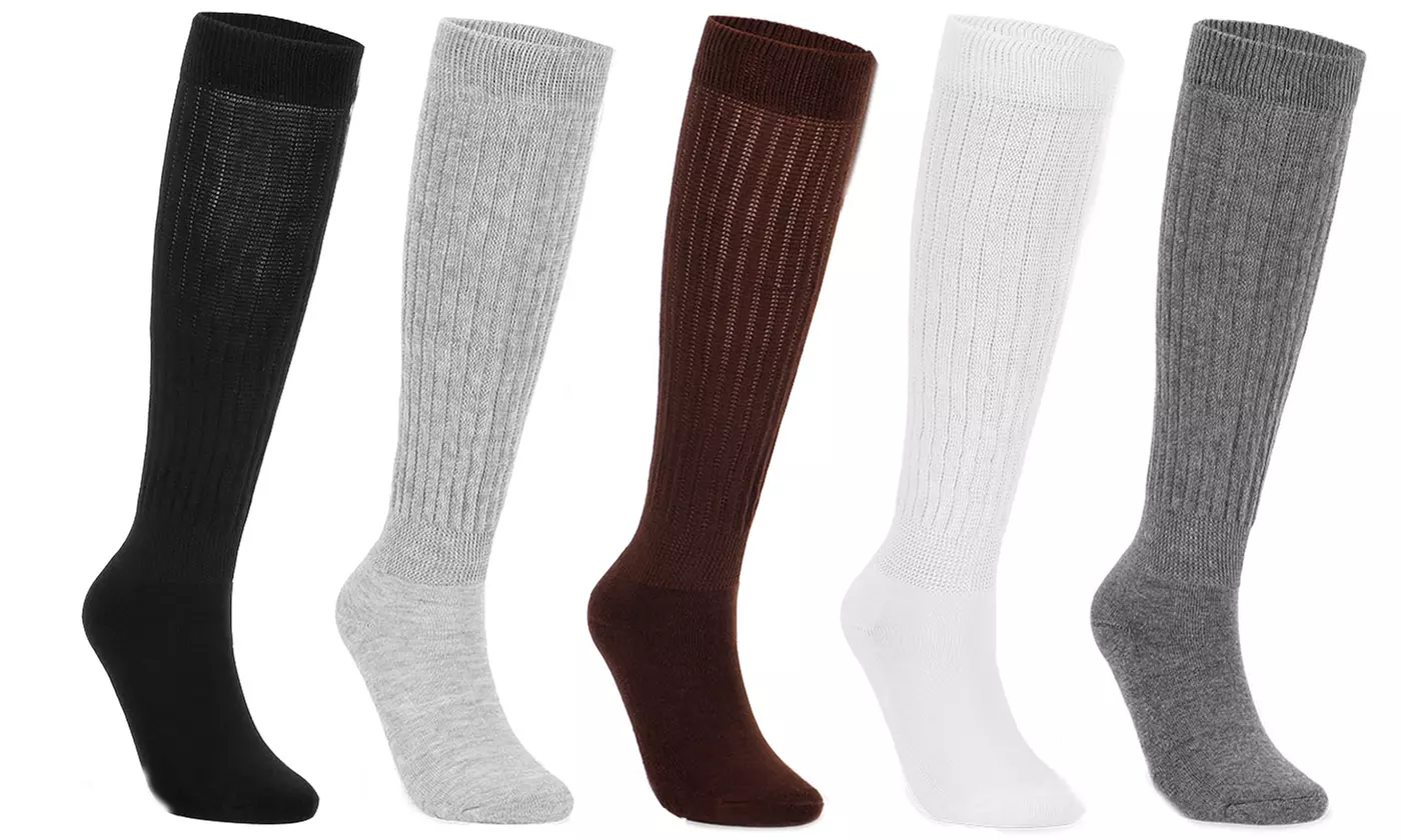 Women Slouch Socks Extra Tall Heavy Cotton Socks - Primary Image