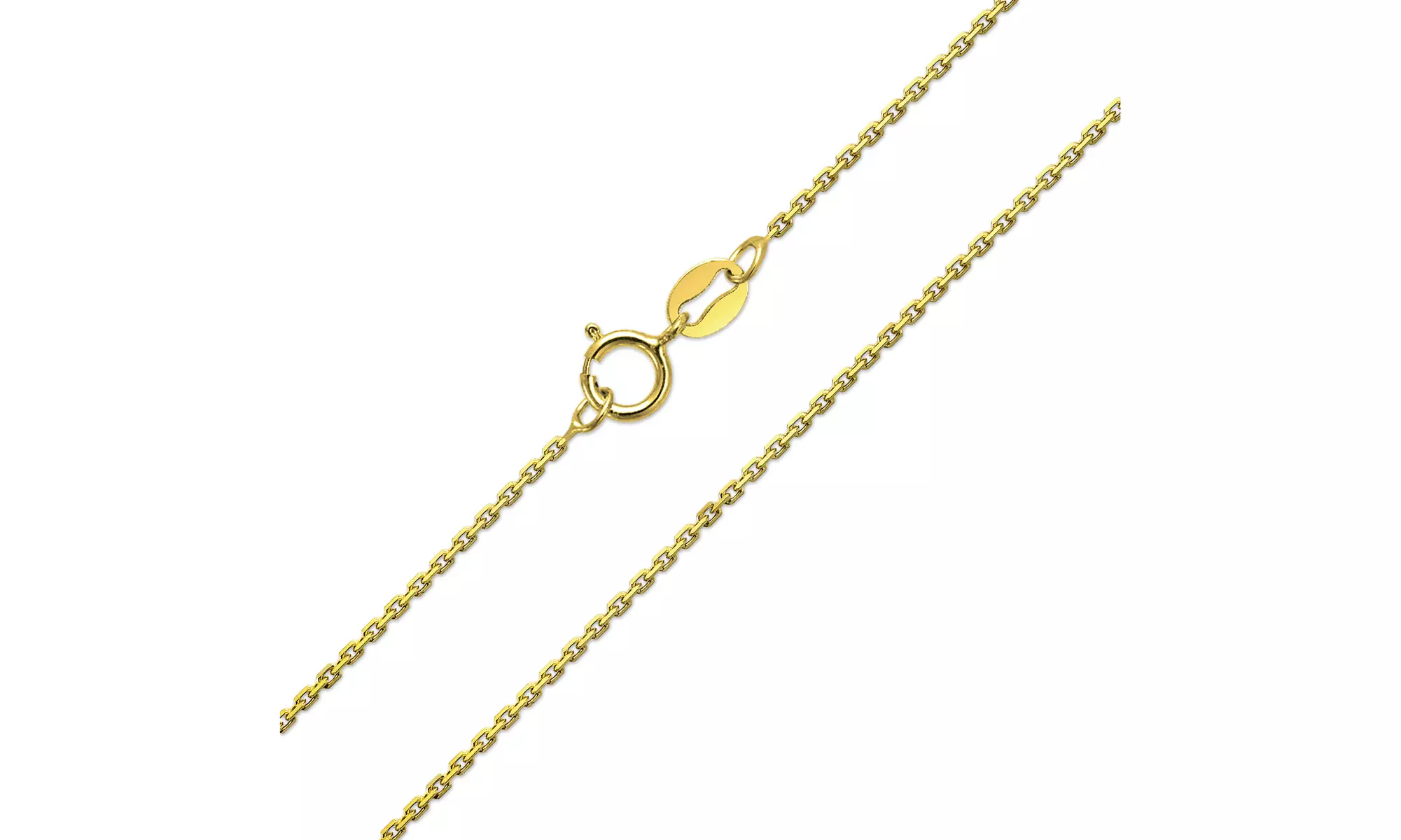 Bling Jewelry Diamond Cut Cable Chain 20 Gauge Necklace 925 Sterling Silver - Primary Image